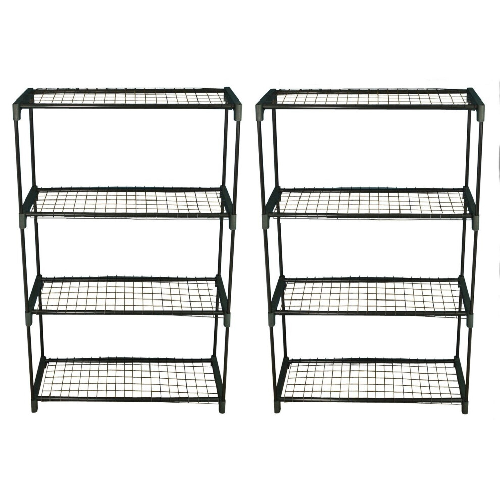 Greenhouse Staging Shelving Racking 4 Tier (Pack of 2)