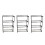 Selections Greenhouse Staging Shelving Racking 4 Tier (Pack of 3) 1