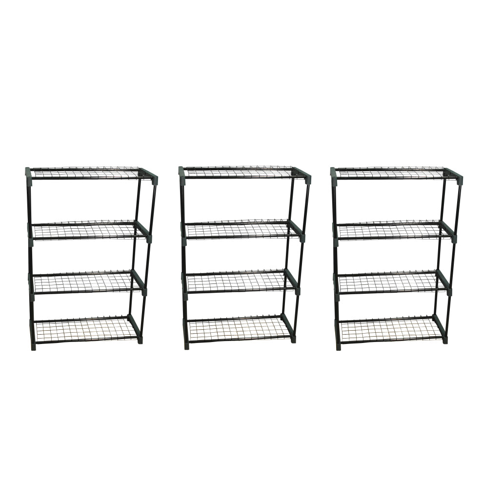 Greenhouse Staging Shelving Racking 4 Tier (Pack of 3)