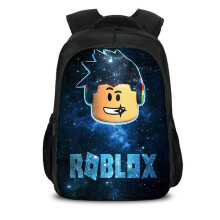 (Black Roblox Logo Backpack) Boy Girl Roblox Backpack School Bag Book Bag