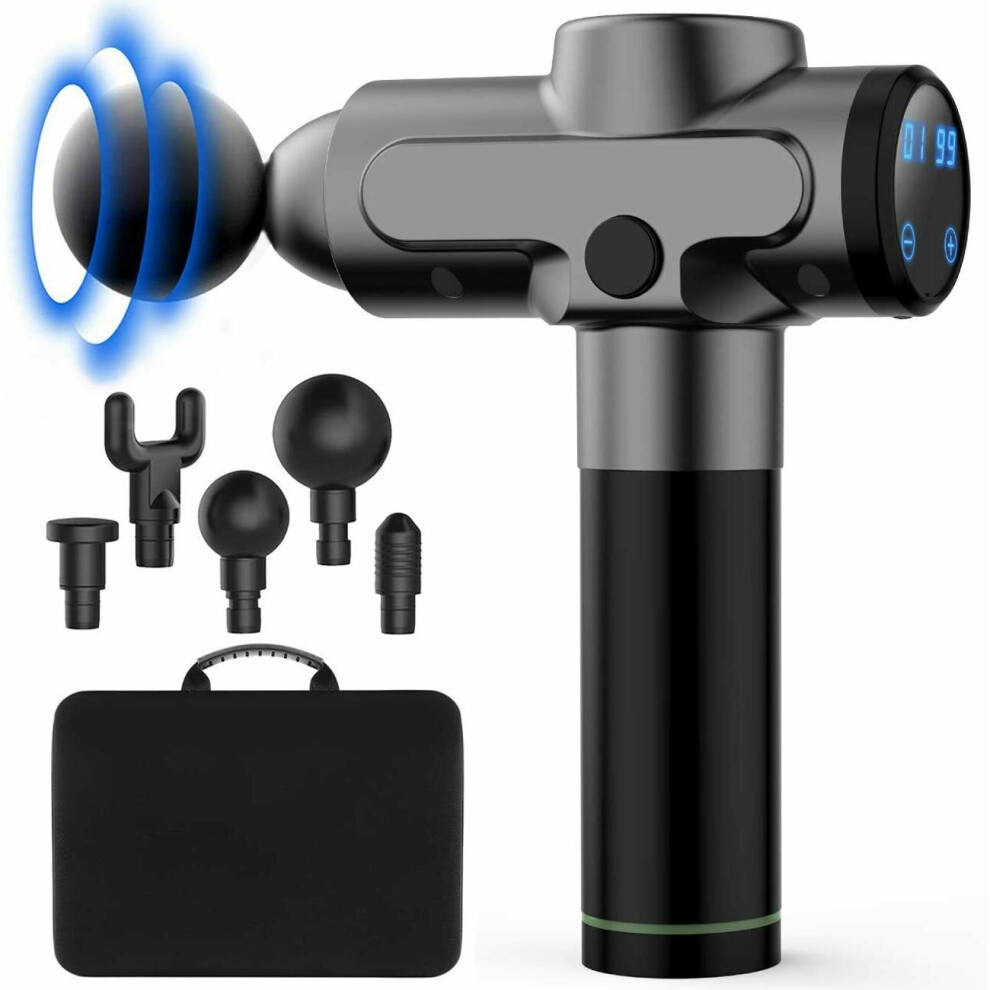 Sesamegate 2500Mah Powerful Gun Massager Handheld Percussion Massage Gun