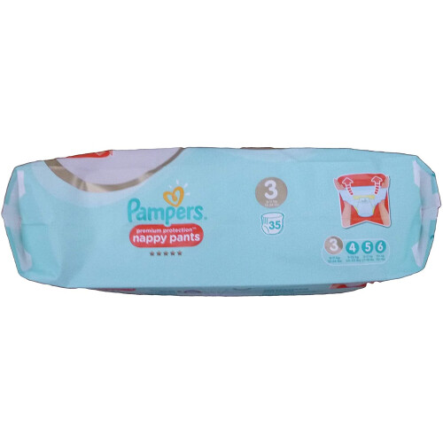 Pampers Pampers Premium Protection Pants Size 3, 35 Nappy Pants, Soft 2