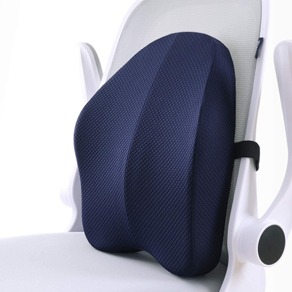 matvio Back Support Pillow for Office Chair Ergonomic Posture Corrector Pure Memory Foam Lumbar Cushion Perfect Backrest for Car Desk Recliner C on OnBuy