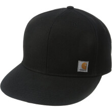 Carhartt Ashland-keps - 100% bomull, fukttransporterande och snabbtorkande, platt skärm, svart, en storlek