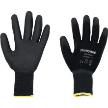 Honeywell 2100251-09 Workeasy Black PU General Purpose Gloves, Fine handling in Dry environement, EN 388 3121 - Size 9 (Pack of 10 pairs)