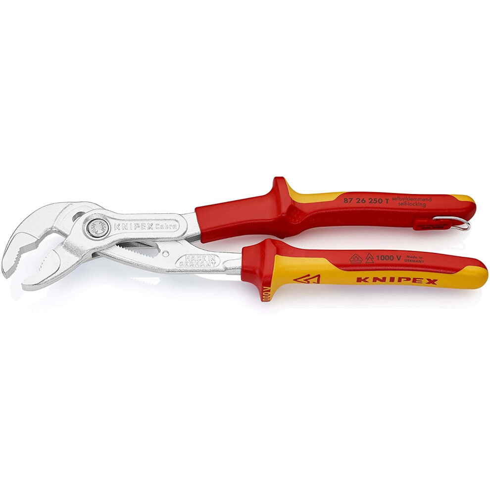 KNIPEX Cobra VDE Hightech Water Pump Pliers, insulated 1000V-insulated (250 mm) 87 26 250 T