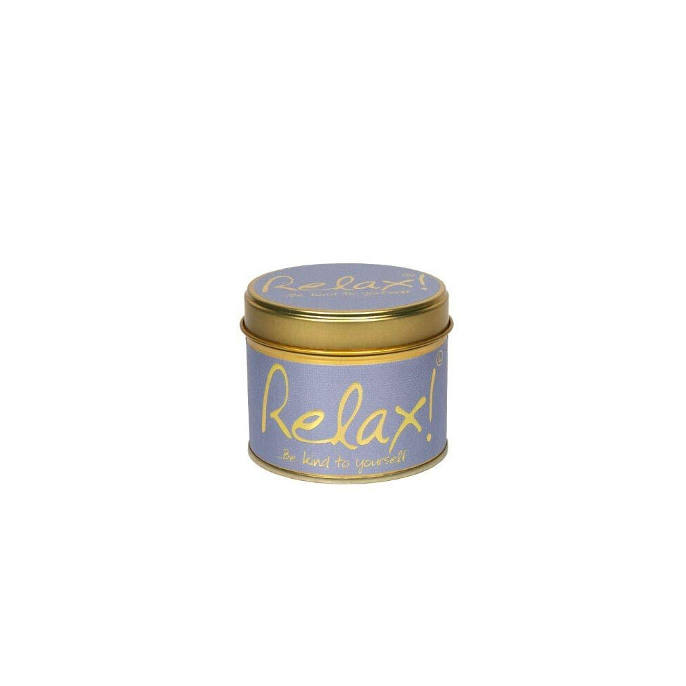 Lily Flame Relax Scented Candle Tin