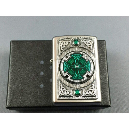 Zippo Zippo 16552 Lighter, Chrome, Green, Standard
