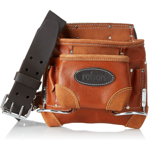 Rolson Tool Pouch Single (Leather-Oil Tanned - Electricians)