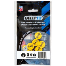 Gripit - Yellow/15mm - Pack of 8
