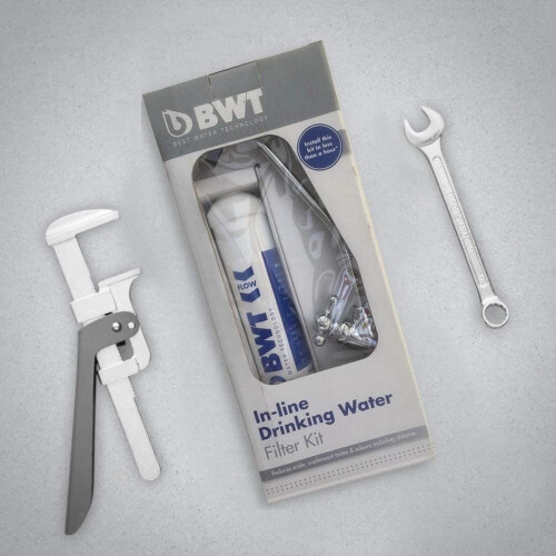 BWT DWFKIT Inline Drinking Water Filter Kit, Chrome Finish Tap 2