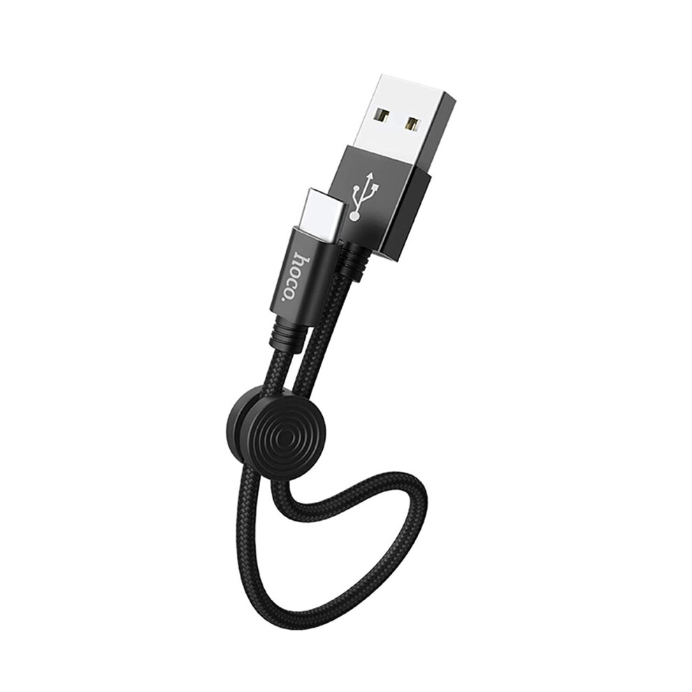 Hoco Short Usb C Cable, Supports Fast Charging Qc 3.0 And Data Sync, Usb A To Type C Short Cable, Ideal For Power Banks, Speakers And Android Devices 6931474707451