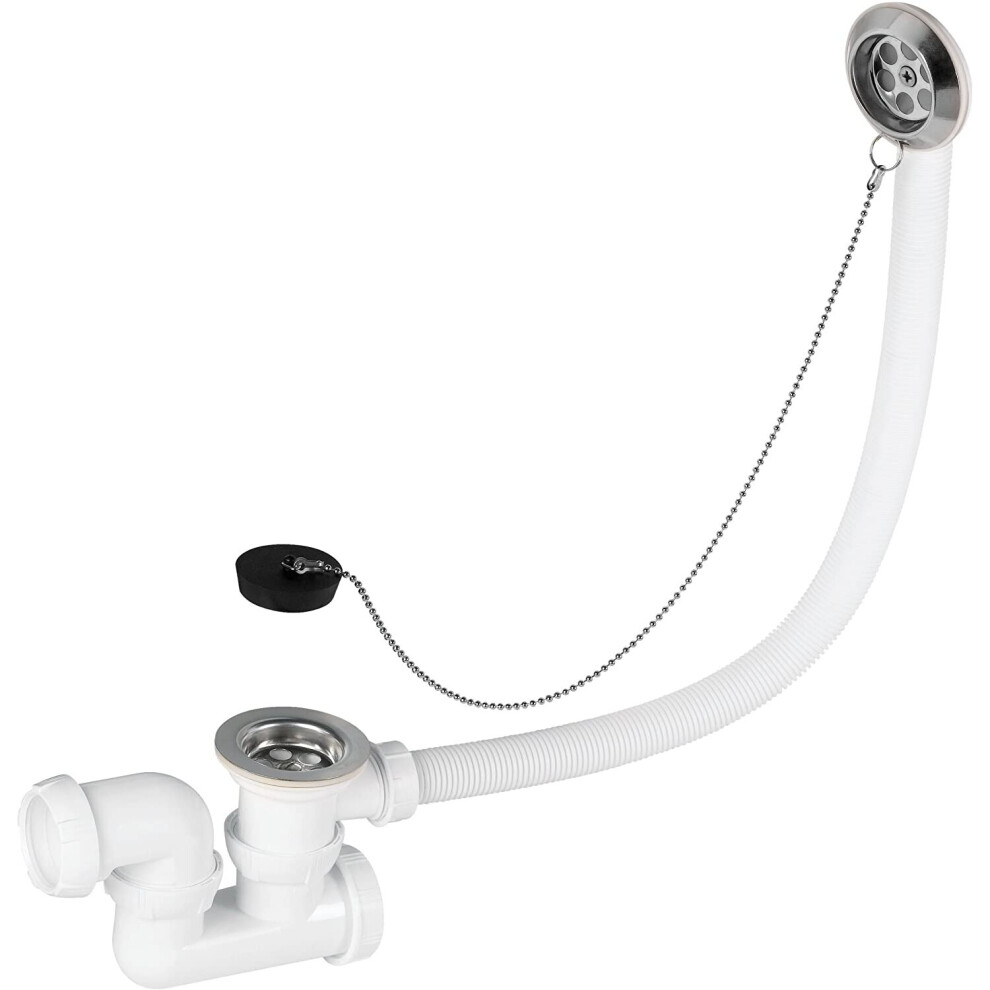 Wirquin Sp5502 Bath Drain Unit With Plug And Chain/Siphon 3375530114617