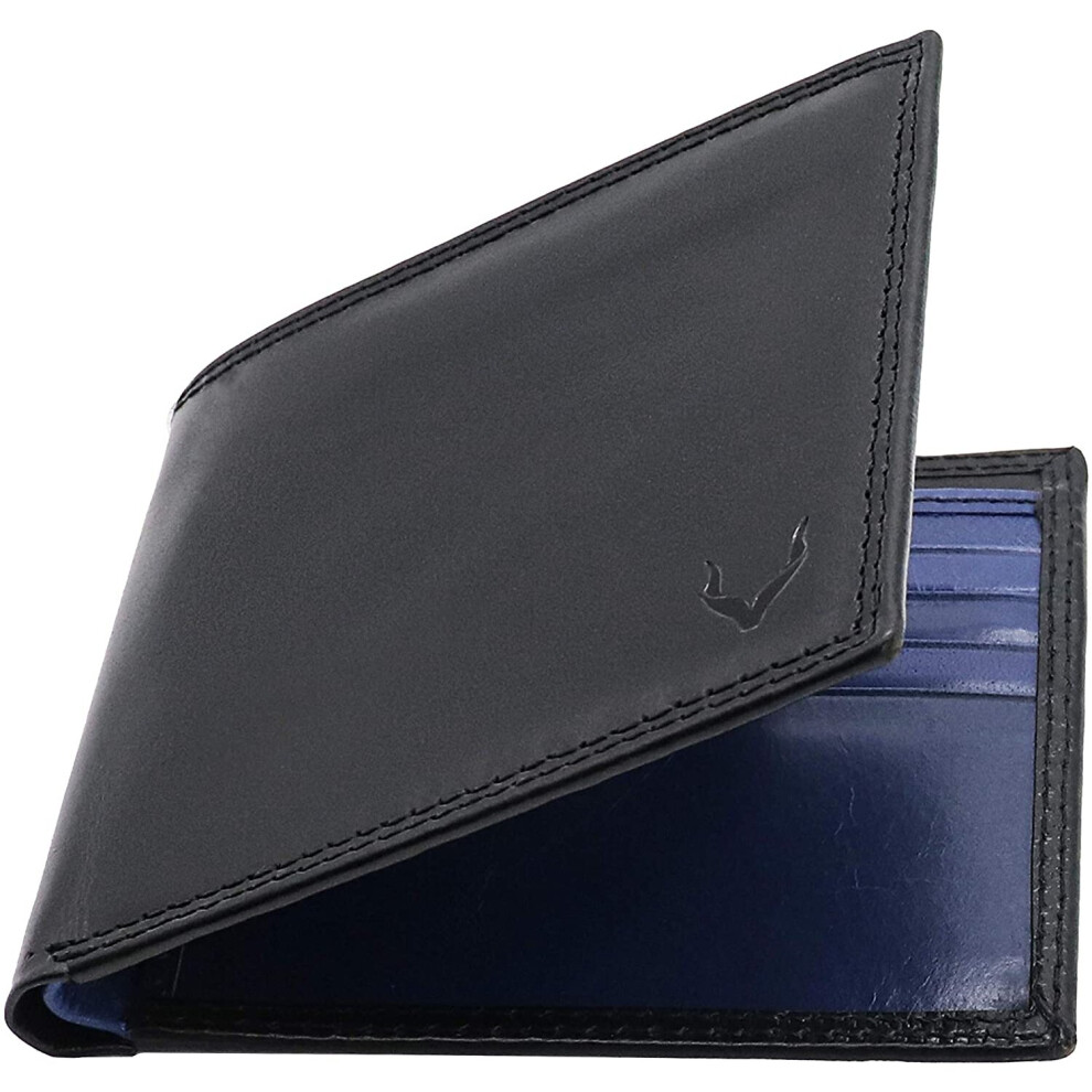 Pelle Toro Minimalist Mens Wallet, Handmade Leather Wallet for Men, RFID Blocking Wallet, Slim Card Wallet for Men, 10 Credit Card Holder Slots, Mens