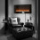 Electric Fireplace Wall Mounted 36" 1800W LED 2