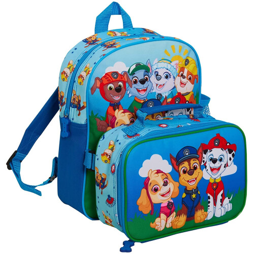 Paw Patrol Backpack with Lunch Bag for Kids School Bag Boys Girls