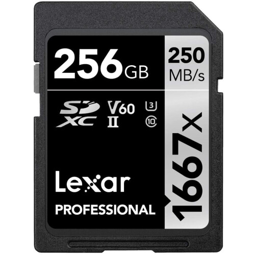 Lexar Lexar Professional 1667x 256GB SDXC UHS-II Card