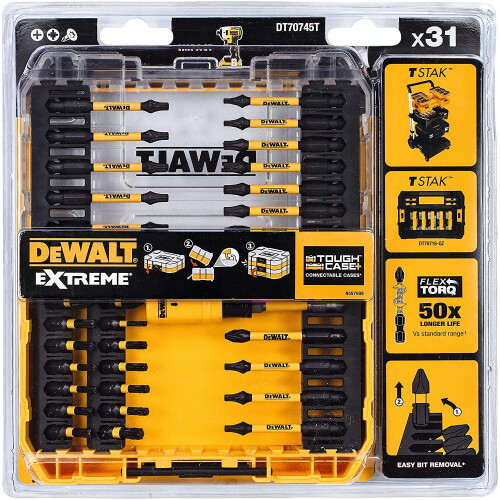 DeWalt DEWALT Dt70745T Flextorq Screwdriving Set, 31 Piece 2