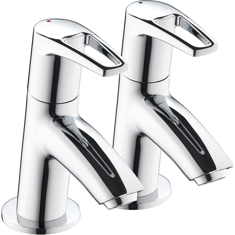 Bristan SM 1/2 C Smile Basin Taps - Chrome Plated