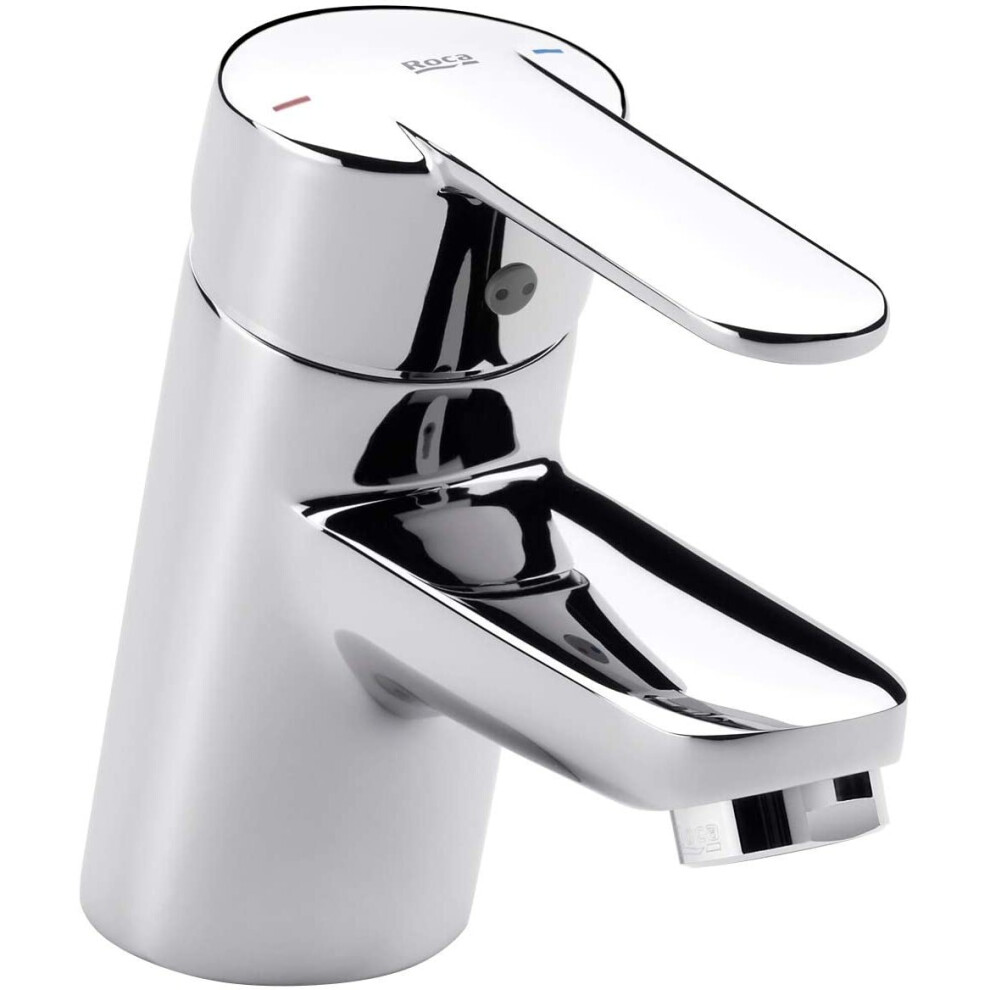 Roca 5A3125C00 Chrome V2 Deck Mount Basin Mixer with Retractable