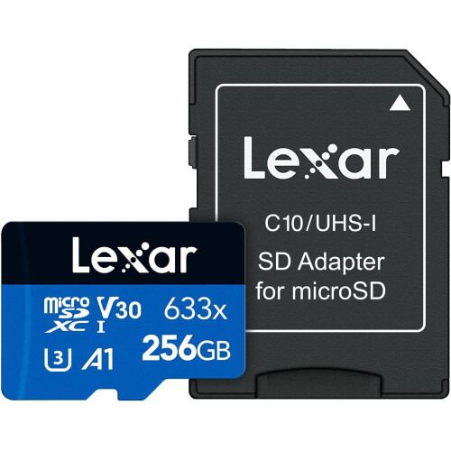 Lexar Lexar High-Performance 633x 256GB microSDXC UHS-I Card