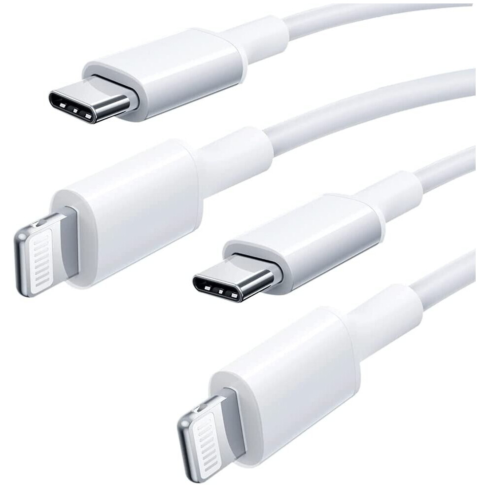 MFi Certified 2 Pack USB C to Lightning Cable iPhone Charger Cable 6.6Ft/2M Lightning to Type C Charging Cable PD Fast Charger Data Lead Co