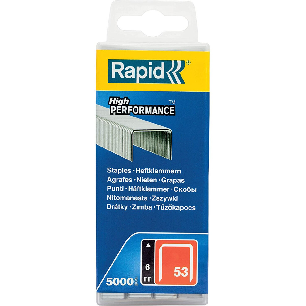 Rapid High Performance Staples, No.53, Leg Length 6 mm, 40303083 - 5000 Pieces