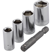 wolfcraft 2413000 CV Wrench Socket Set 5 Pcs. with adapter