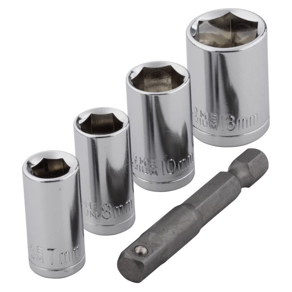 wolfcraft 2413000 CV Wrench Socket Set 5 Pcs. with adapter