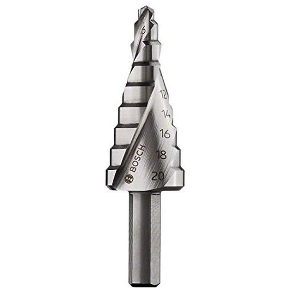 Bosch 2609255115 4-20mm x 75mm HSS Step Drill Bit