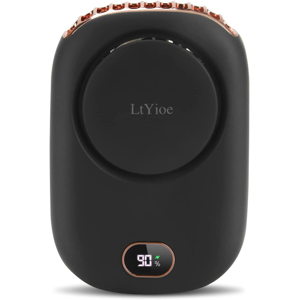 LtYioe Handheld Fan Mini Fans Desk Fan Small Eyelash Fan Rechargeable, Personal Fan Multifunction with Strong Airflow, LED Smart Display and 3 Speed f