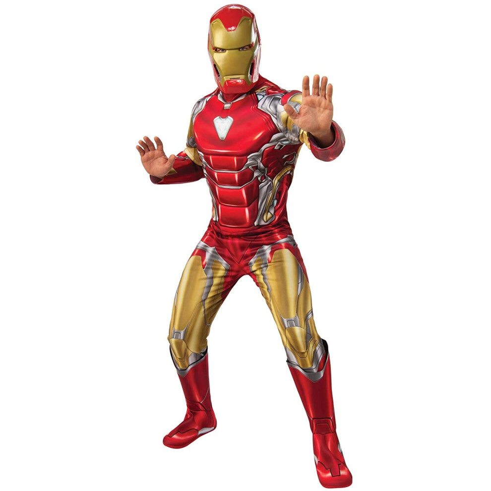 Rubie's Official Marvel Avengers Endgame Iron Man Deluxe Costume, Adult Superhero Fancy Dress