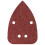 wolfcraft Wolfcraft (L) hojas de lijar adhesivas, corindón grano 80; perforadas PACK 10 1