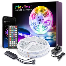 LED Strip Lights 20M Ultra-Long LED Lights Strip Music Sync, App Control with Remote, LED RGB LED Lights for Bedroom, DIY Color Options LED Tape Light