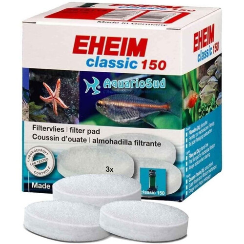 Eheim Eheim AEH2616135 Fine White Top Pad Classic 250 - 3 Pieces