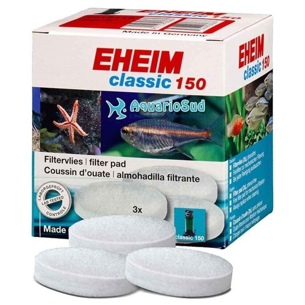 Eheim Aeh2616135 Fine Top Pad Classic 250 - 3 Pieces White