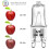 G9 Halogen Light Bulbs 25W, 10 Pack 3