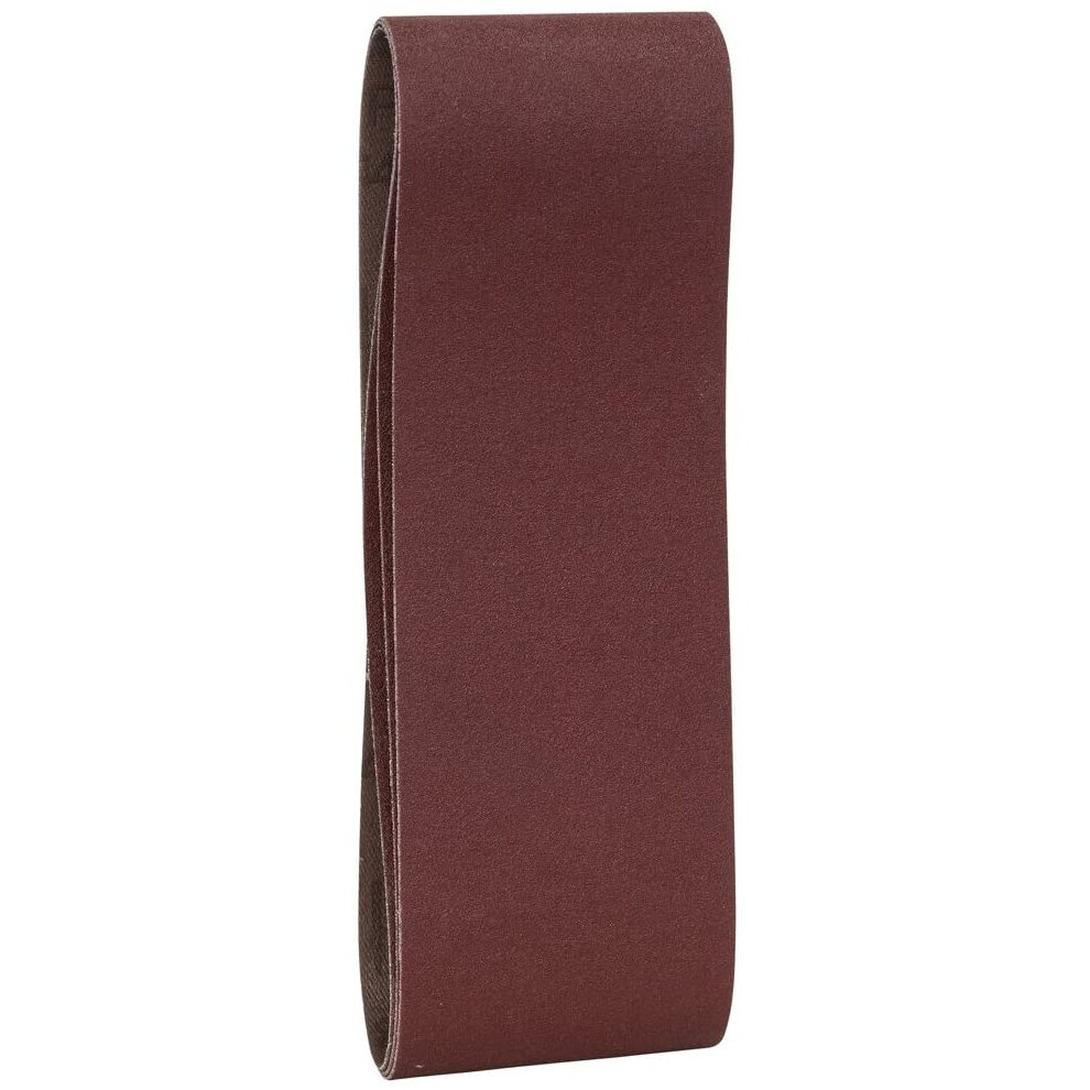 Bosch Professional 2608606004 Sanding Belts60x400 G150, Red, 60 x 400 mm, Set of 3 Pieces