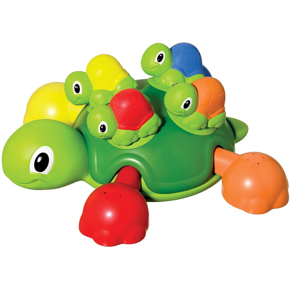 Tomy Toomies Turtle Tots | Shape Sorting Suction Squirters Bath Toy | Baby Bath Toy For Boys & Girls Aged 1, 2,3+ Year Olds