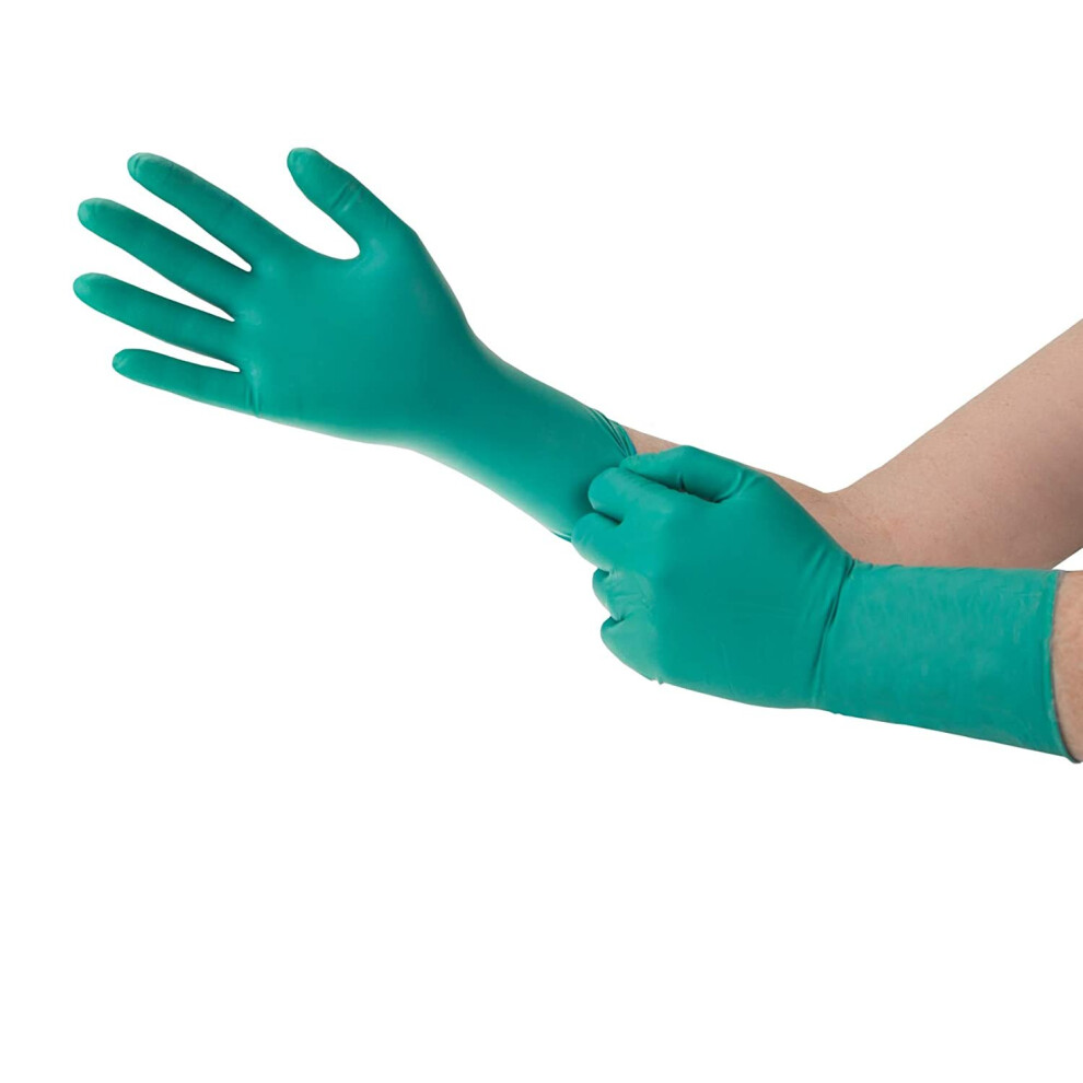 Ansell Microflex 93-260 Disposable Nitrile/Neoprene Gloves, Chemical Resistant, Industrial, Mechanics And Diy Use, Green, Size M (7.5-8) (6 Units) 076490447960