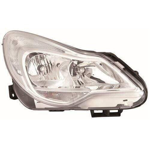 Vauxhall Corsa 2011-2014 Headlight Headlamp Not Adaptive Lighting Type Chrome Rh