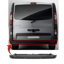 Renault Trafic 2014- Rear Bumper Centre Black Textured With Pdc Holes