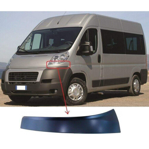 Fiat Ducato 2006-2014 Headlight Headlamp Moulding Primed Lower Section N/S