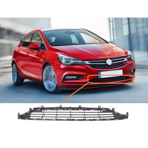 Vauxhall Astra K 2015- Front Bumper Lower Centre Grille Mat Dark Gray
