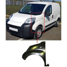 Peugeot Bipper Van 2008-2017 Front Wing Primed W/Indicator Lamp Hole Left Side