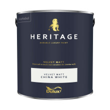 (China White) Dulux Heritage Velvet Matt 125ml Tester Pot