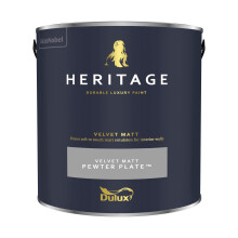 (Pewter Plate) Dulux Heritage Velvet Matt 125ml Tester Pot