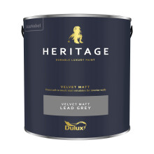 (Lead Grey) Dulux Heritage Velvet Matt 125ml Tester Pot