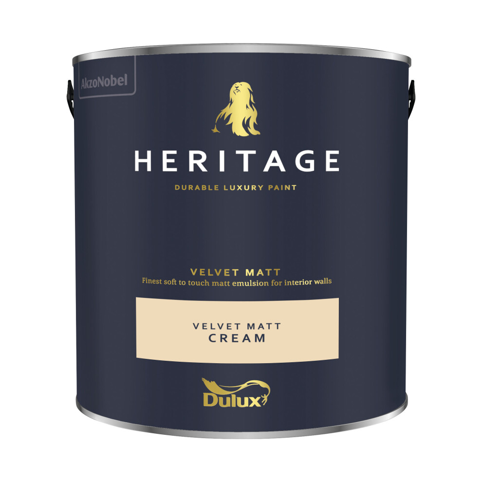 Dulux (Cream) Heritage Velvet Matt 125Ml Tester Pot Cream