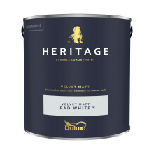 (Lead White) Dulux Heritage Velvet Matt 125ml Tester Pot